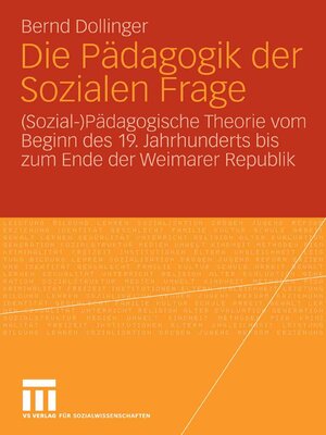 cover image of Die Pädagogik der Sozialen Frage